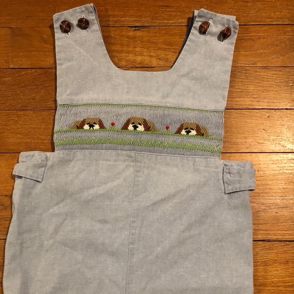 Smocked Dog JonJon no tag fits like 24 month